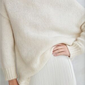 Jenni Kayne Alpaca Cocoon Crew Neck Sweater
